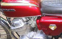 red 1970 Honda 750
